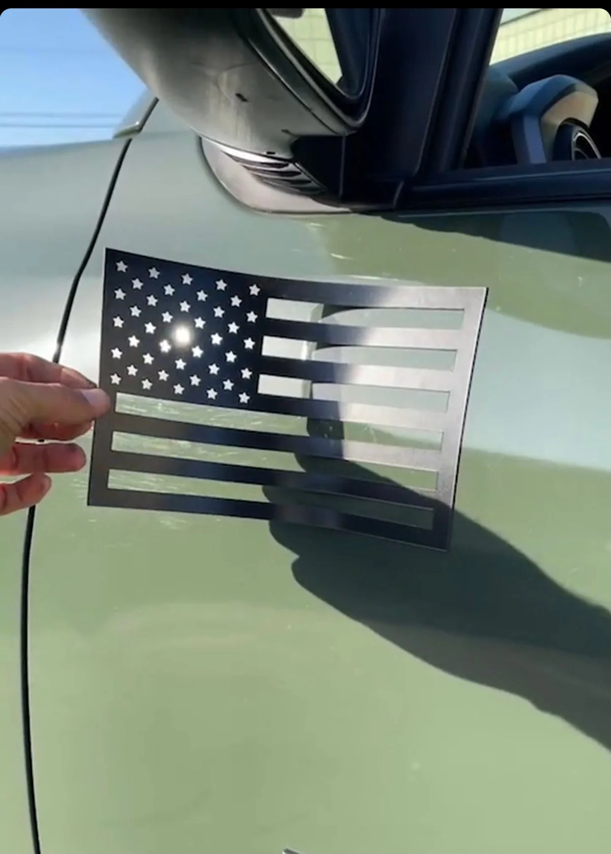 American Flag Vehicle Magnets - Black (Best-Seller) - Image 9
